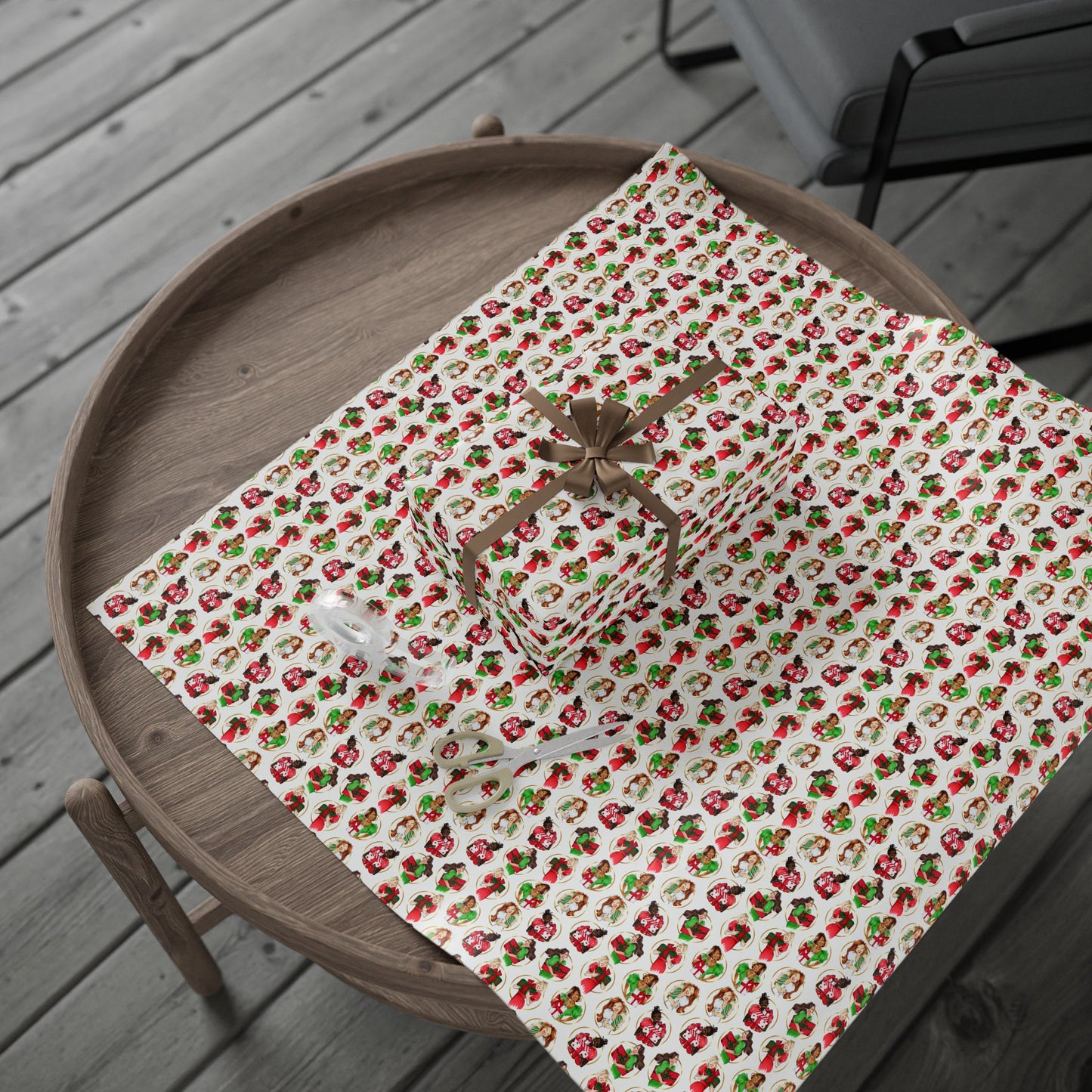 Fashion Illustrated Holiday Wrapping Paper