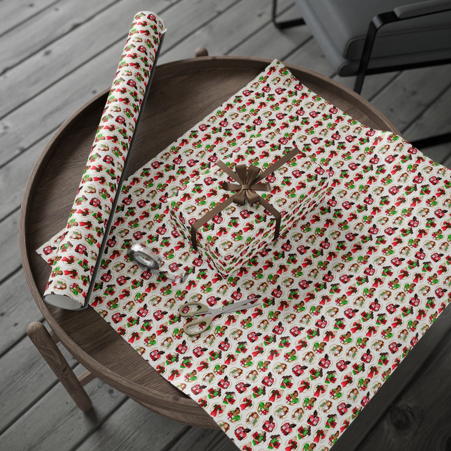 Fashion Illustrated Holiday Wrapping Paper
