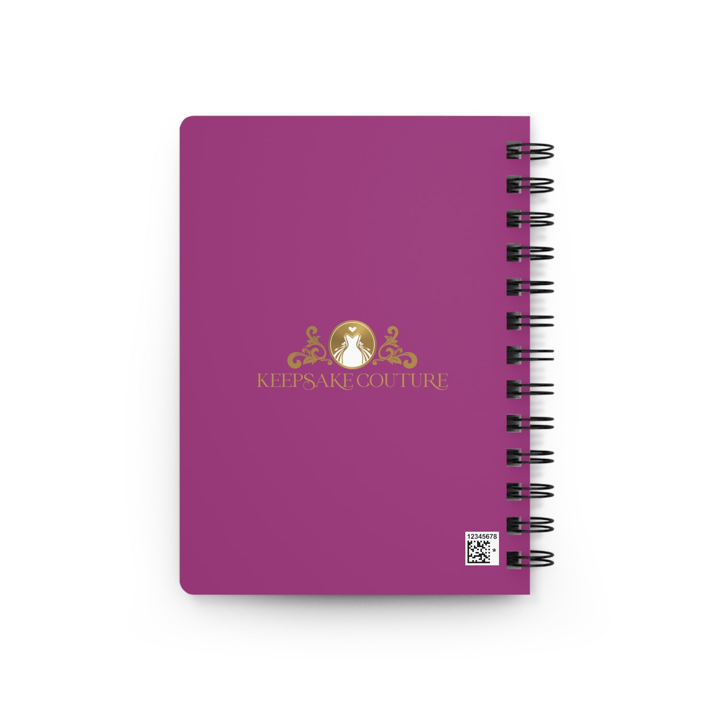 Keepsake Couture Personalizable Cocktail Hour Fashion Illustrated Spiral Bound Notebook Journal
