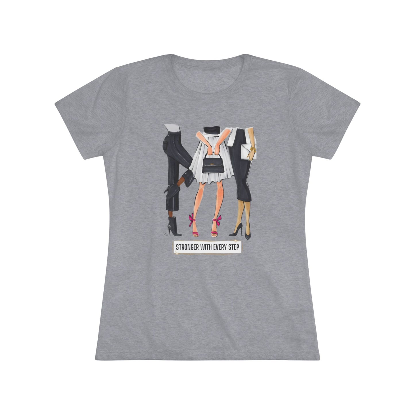 Motivational Fashion Illustrated Women's Triblend Tee