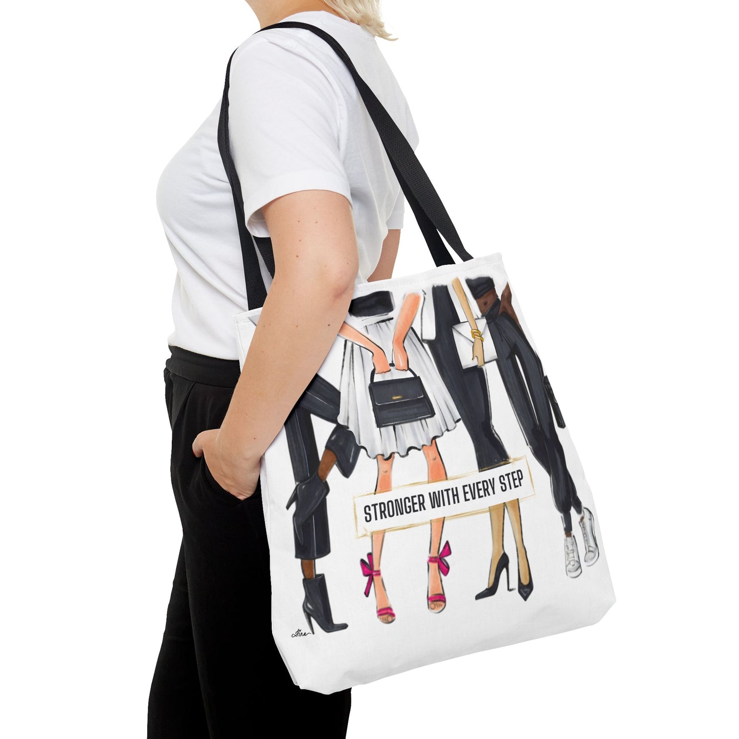 Keepsake Couture Motivational Fashion Illustrated Tote Bag