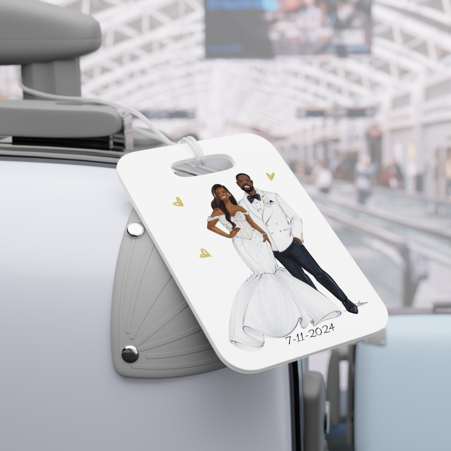 Custom Illustrated Luggage Tags