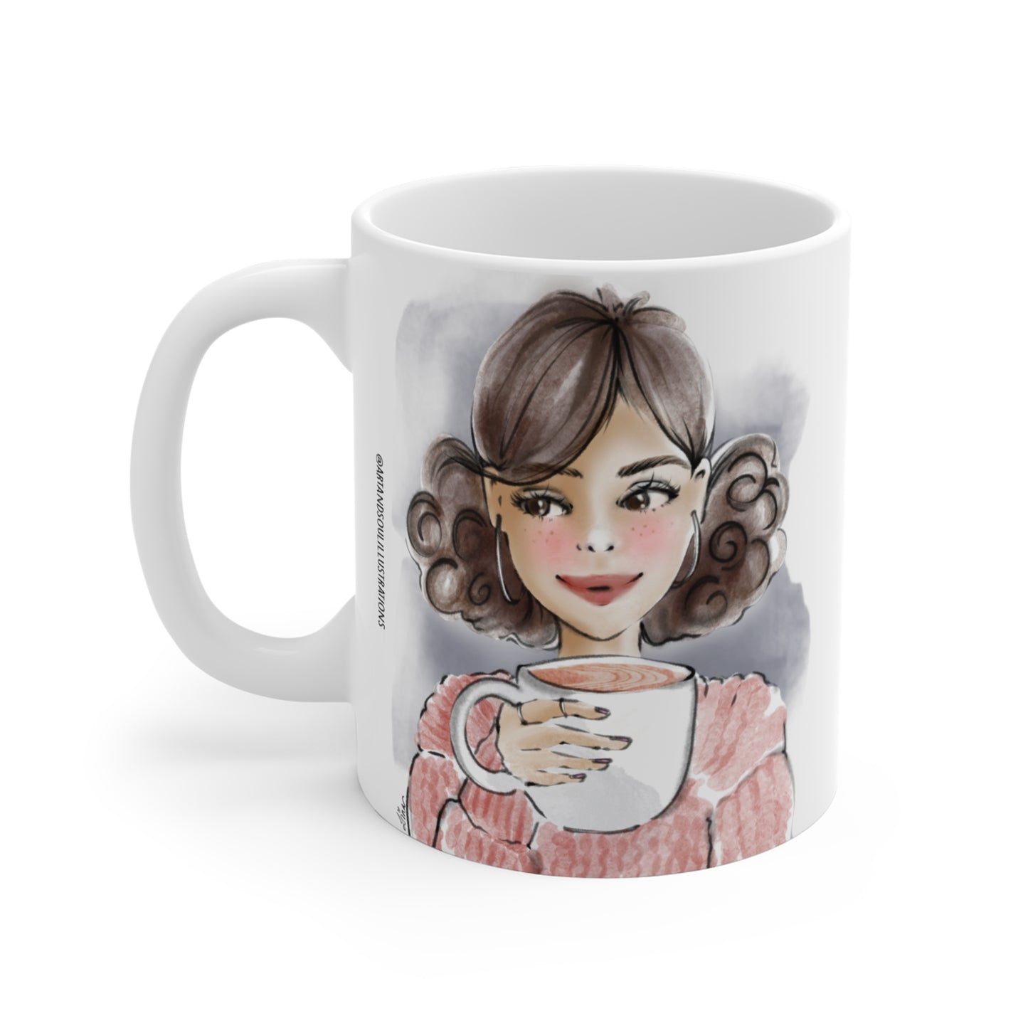 Keepsake Couture Coffee Lover Inspirational Fashion Illustrated Mug