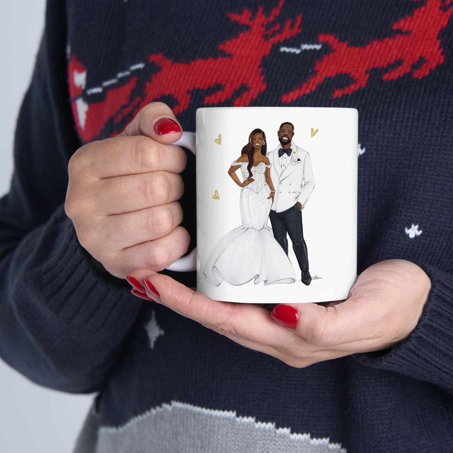 Custom Illustrated Ceramic Mug, (11oz, 15oz)