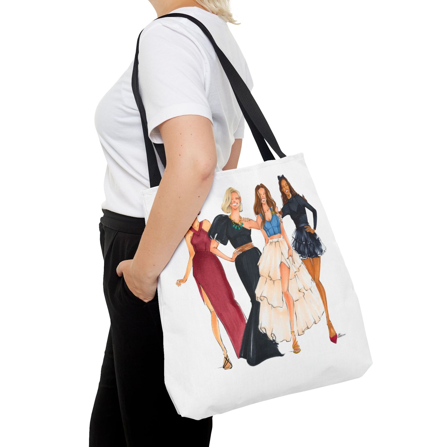 Keepsake Couture Travel Fashion Illustrated Tote Bag