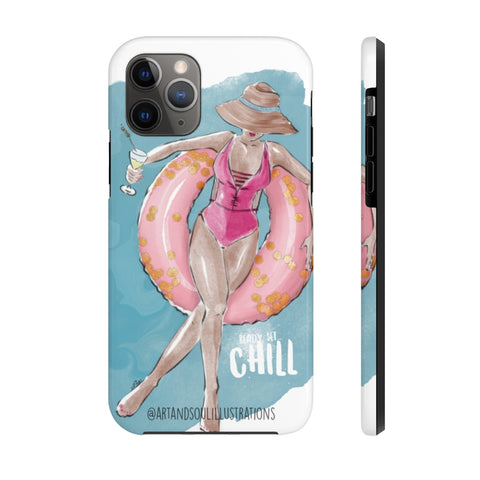 Relax and Chill Fashion Illustration Phone Case
