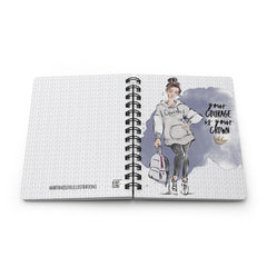 You Are A Queen Fashion Illustrated Spiral Bound Notebook Journal