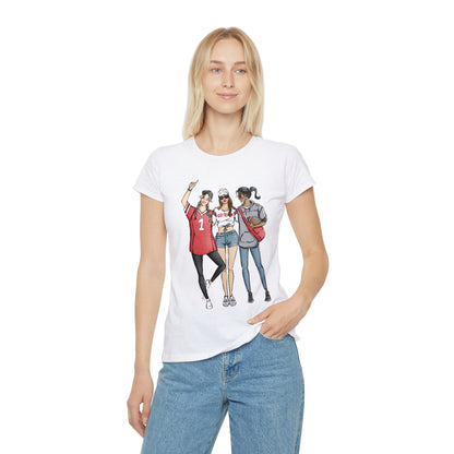 Keepsake Couture Fashion Illustrated Game Day T-Shirt - RED TEAMS