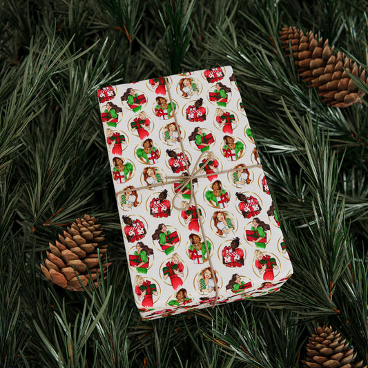 Fashion Illustrated Holiday Wrapping Paper