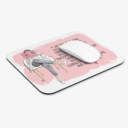 Keepsake Couture Fashion Illustrated Motivational Mouse Pad