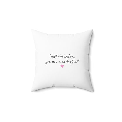 Keepsake Couture Inspirational Fashion Illustrated Square Pillow