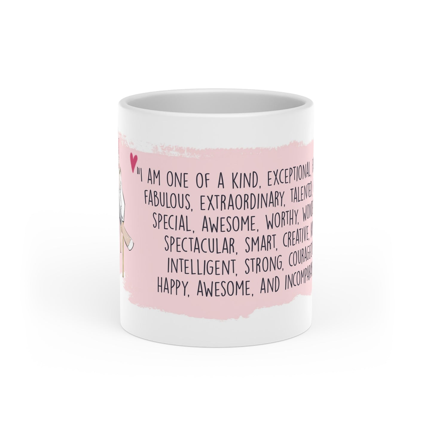 Self Love Heart Shaped Mug