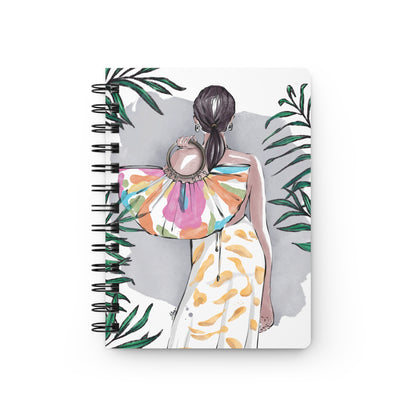 Feeling Tropical Fashion Illustrated Spiral Bound Notebook Journal