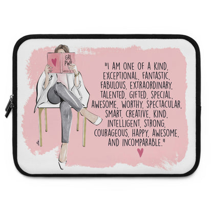Keepsake Couture Motivational Fashion Illustrated Laptop Sleeve (multiple sizes available)