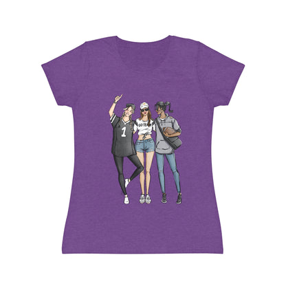 Keepsake Couture Fashion Illustrated Game Day Tee Shirt (multiple team colors)