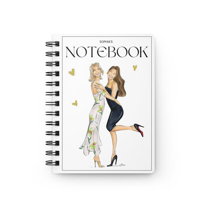 Custom Fashion Illustrated Notebook Journal Personalized with Your Name