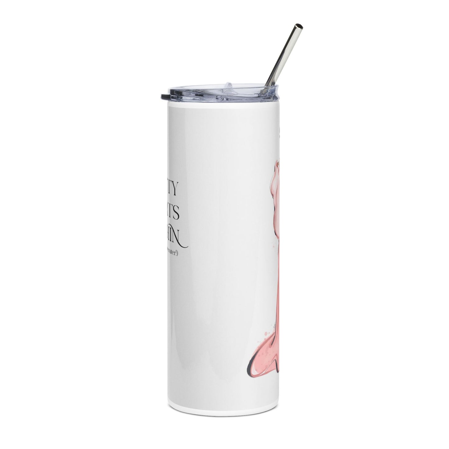 Beauty Starts Within Stainless Steel Tumbler, Inspirational Travel Mug, 20oz Water Bottle, Self-Care Gift, Fitness Motivation Cup