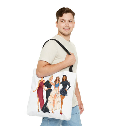 Keepsake Couture Travel Fashion Illustrated Tote Bag