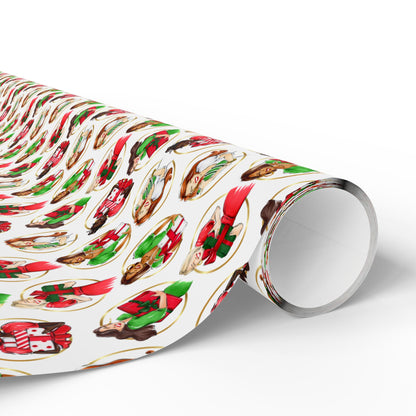 Fashion Illustrated Holiday Wrapping Paper
