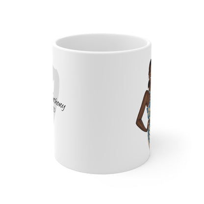 Custom Fashion Illustrated Mug with Personalized Name & Event Date (11oz)