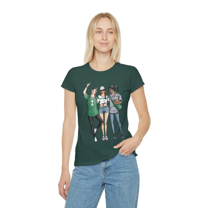 Keepsake Couture Fashion Illustrated Game Day Tee Shirt (multiple team colors)