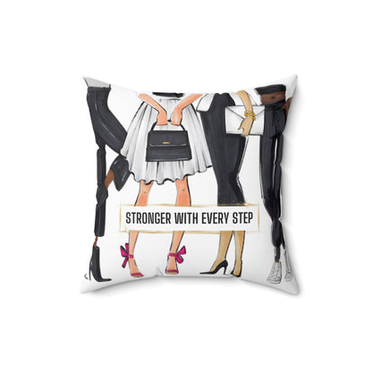 Keepsake Couture Motivational Fashion Illustration Square Pillow