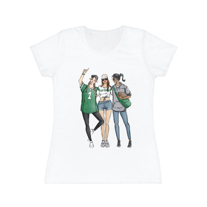 Keepsake Couture Fashion Illustrated Game Day Tee Shirt (multiple team colors)