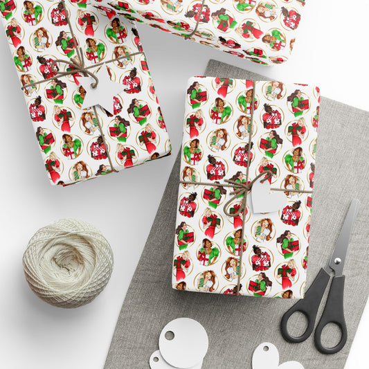 Fashion Illustrated Holiday Wrapping Paper