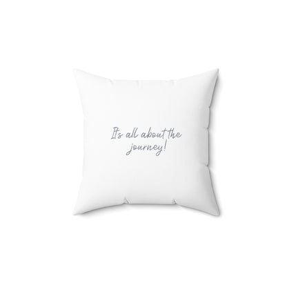 Keepsake Couture Inspirational Journey Fashion Illustrated Square Pillow