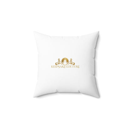 Keepsake Couture Motivational Fashion Illustration Square Pillow