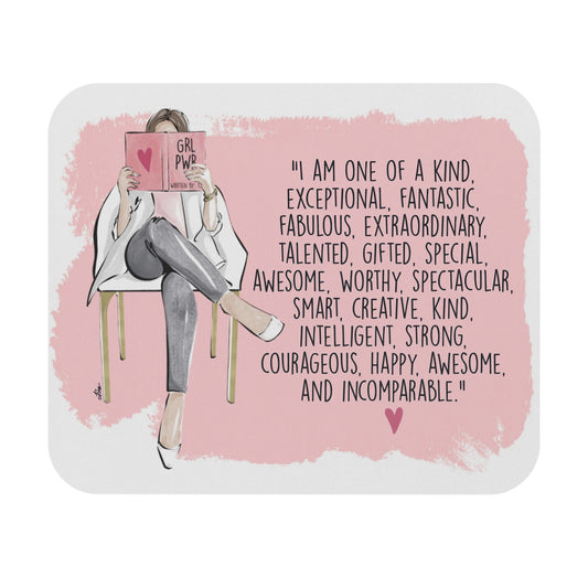 Keepsake Couture Fashion Illustrated Motivational Mouse Pad