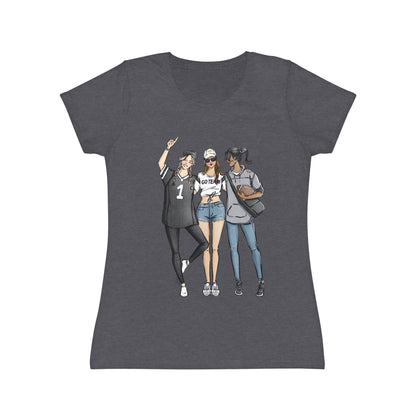 Keepsake Couture Fashion Illustrated Game Day Tee Shirt (multiple team colors)
