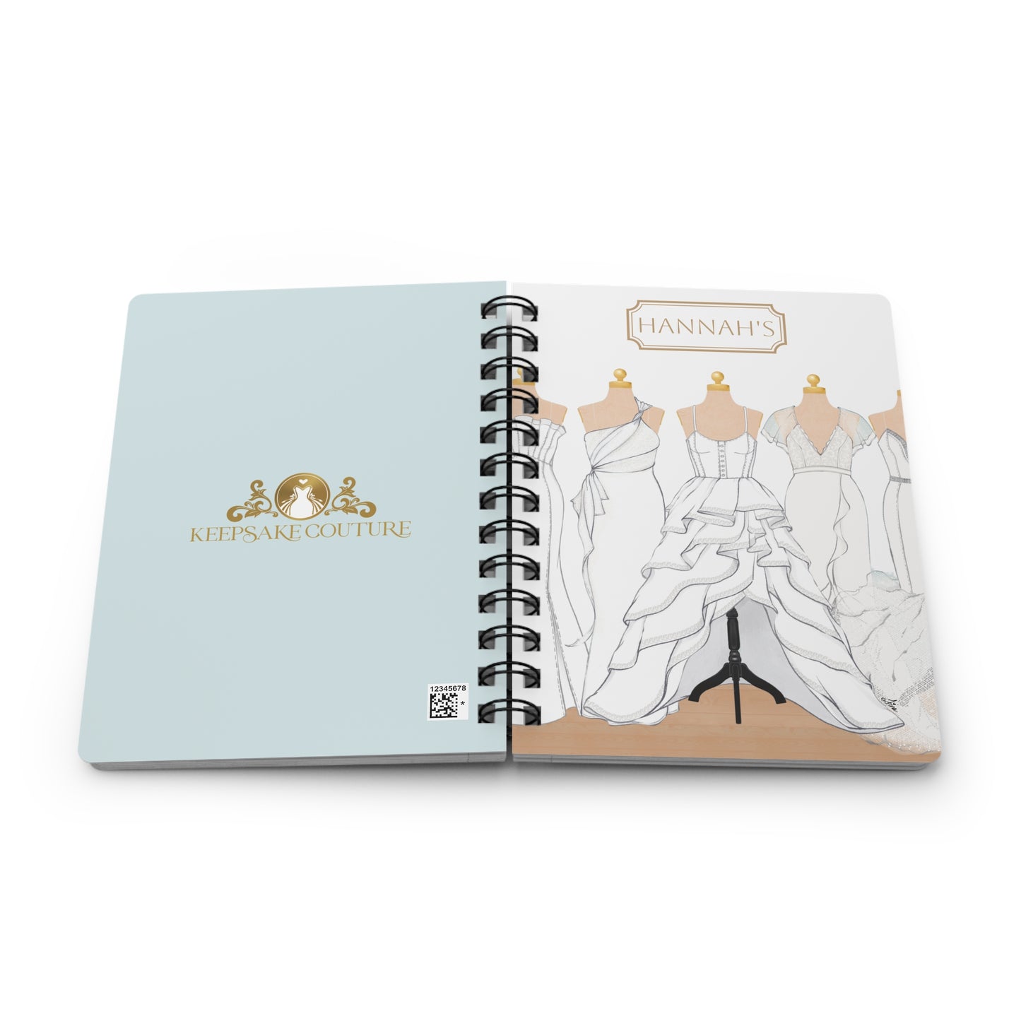 Keepsake Couture Wedding Planner Spiral Bound Notebook Journal