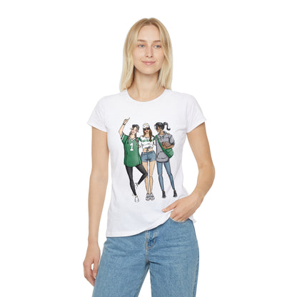 Keepsake Couture Fashion Illustrated Game Day Tee Shirt (multiple team colors)