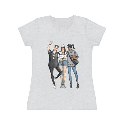 Keepsake Couture Fashion Illustrated Game Day Tee Shirt (multiple team colors)