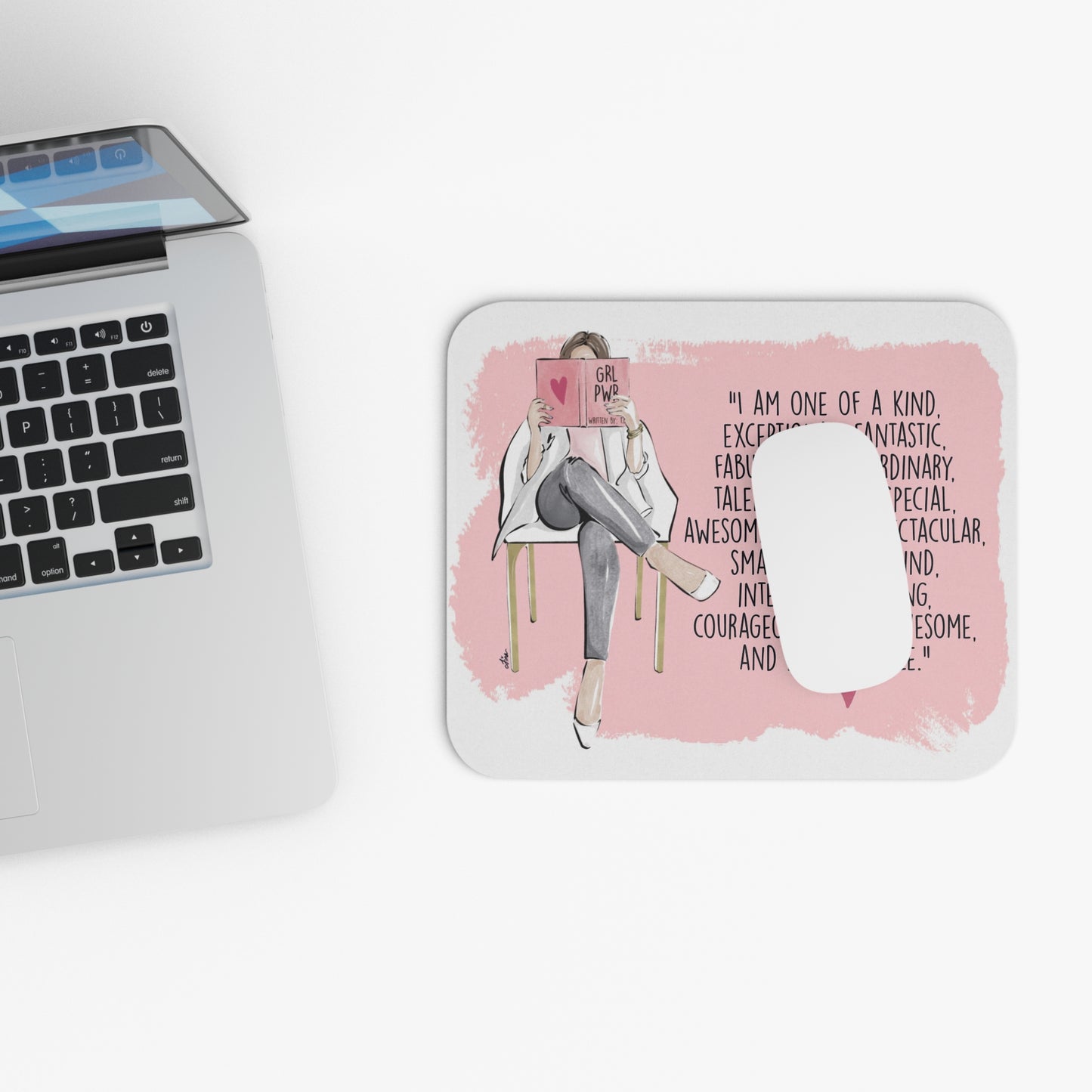 Keepsake Couture Fashion Illustrated Motivational Mouse Pad