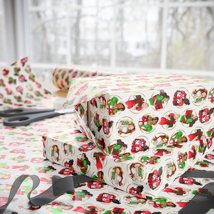 Fashion Illustrated Holiday Wrapping Paper