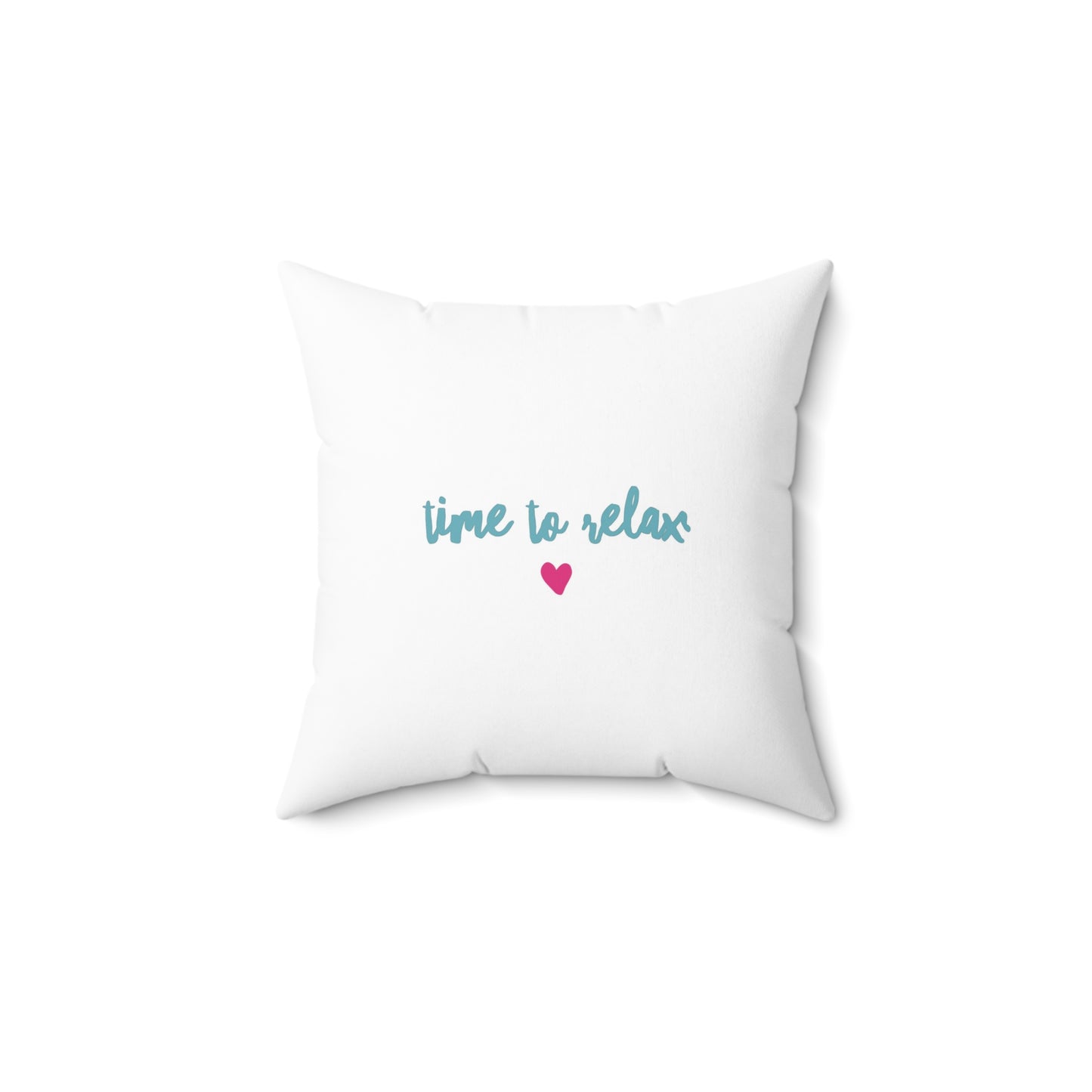 Double Sided Fashion Illustrated Relax and Chill Square Pillow 14x14