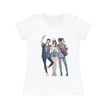 Keepsake Couture Fashion Illustrated Game Day T-Shirt - NAVY TEAMS