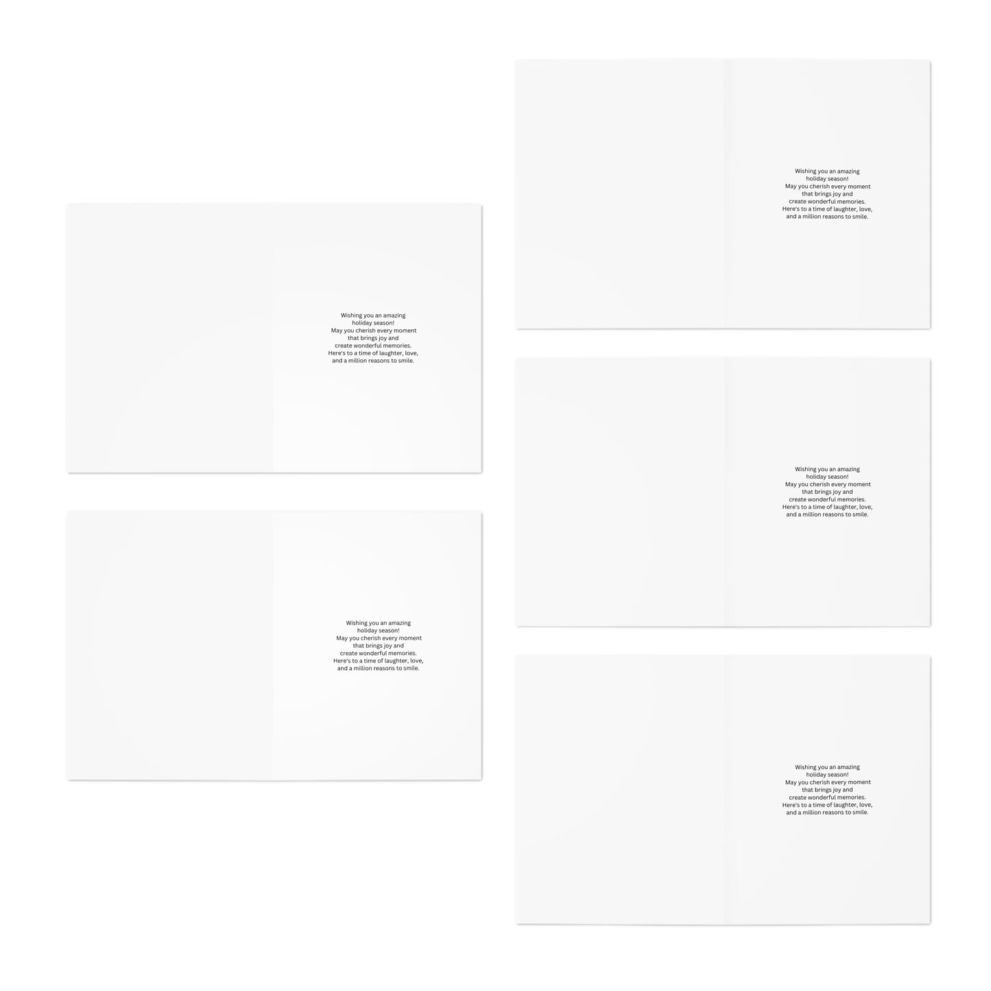 Fashion Illustrated Holiday Greeting Cards (5-Pack)