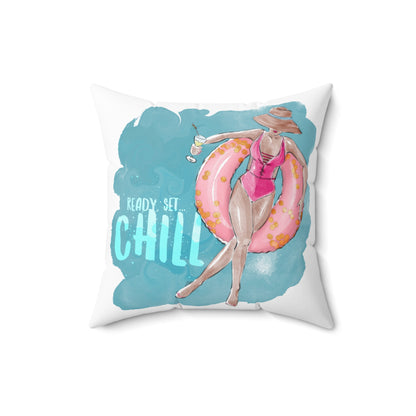 Keepsake Couture Cocktail Hour Fashion Illustration Square Pillow