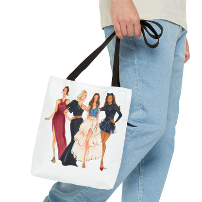 Keepsake Couture Travel Fashion Illustrated Tote Bag