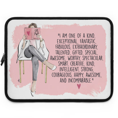 Keepsake Couture Motivational Fashion Illustrated Laptop Sleeve (multiple sizes available)