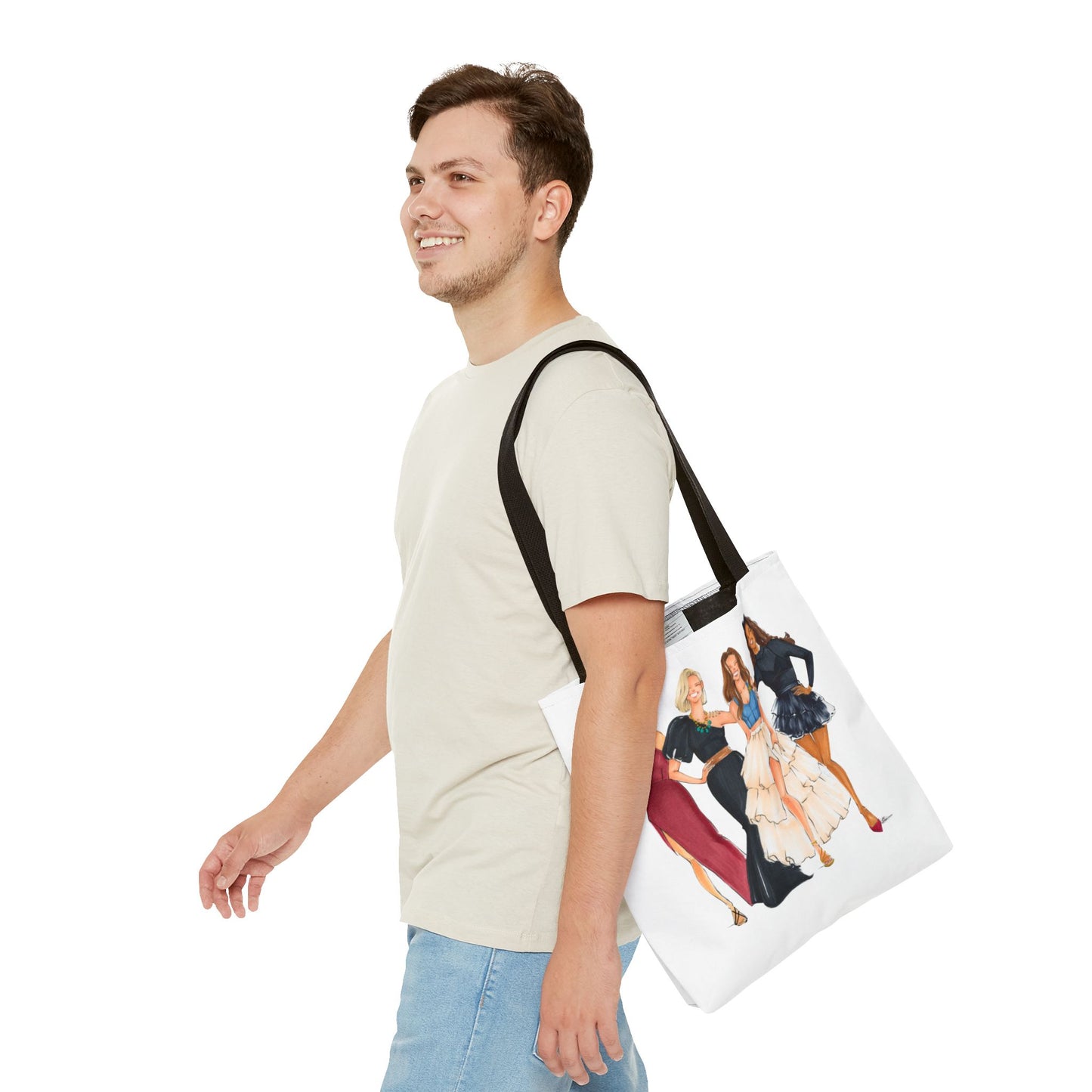 Keepsake Couture Travel Fashion Illustrated Tote Bag