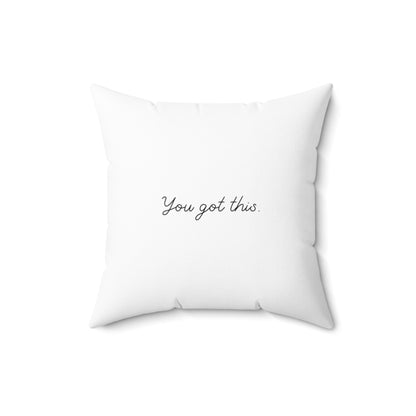 Keepsake Couture Coffee Lover Inspirational Fashion Illustrated Square Pillow