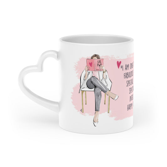Keepsake Couture Motivational Heart Shaped Fashion Illustrated Mug