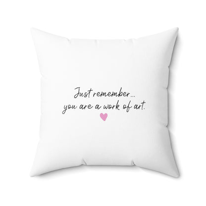 Keepsake Couture Inspirational Fashion Illustrated Square Pillow