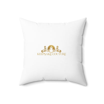 Keepsake Couture Motivational Fashion Illustration Square Pillow