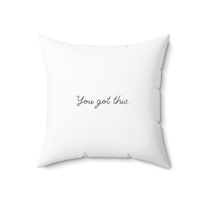 Keepsake Couture Coffee Lover Inspirational Fashion Illustrated Square Pillow