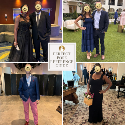 Custom Illustrated Family Holiday Flat Cards w/ Gold Foil Accent